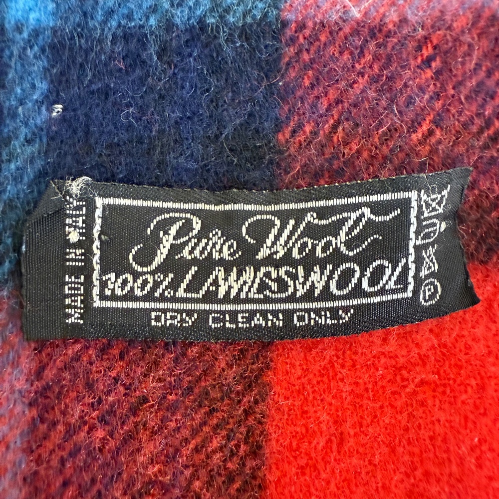 Vintage Pure Wool Tartan Plaid Scarf 🏴󠁧󠁢󠁳󠁣󠁴󠁿– Made in Scotland - Picture 8 of 9